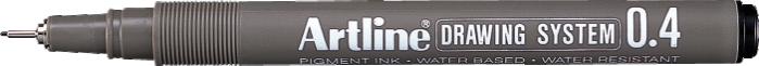 Marker pentru desen tehnic varf fetru 0.4mm - negru