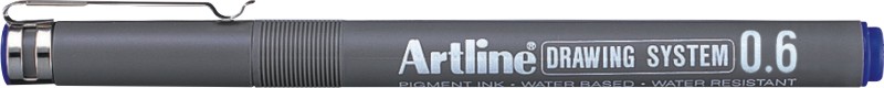 Marker pentru desen tehnic, varf fetru 0.6mm - albastru