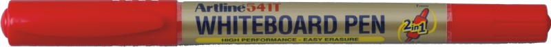 Marker pentru tabla de scris 541T, doua capete - varfuri rotunde 0.4mm/1.0mm - rosu