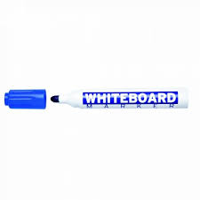 Marker pentru table de scris, varf rotund, corp plastic, MOLIN - albastru