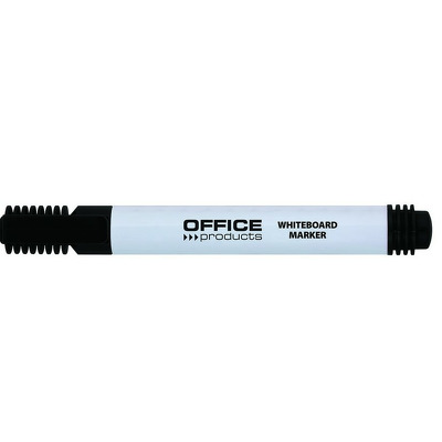 Marker pentru table de scris, varf rotund, corp plastic, Office Products - negru