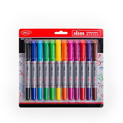 Marker permanent Slim set 12, MK131/12