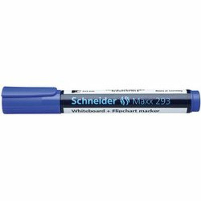 Marker SCHNEIDER Maxx 293, pentru tabla de scris flipchart, varf tesit 2-5mm - albastru