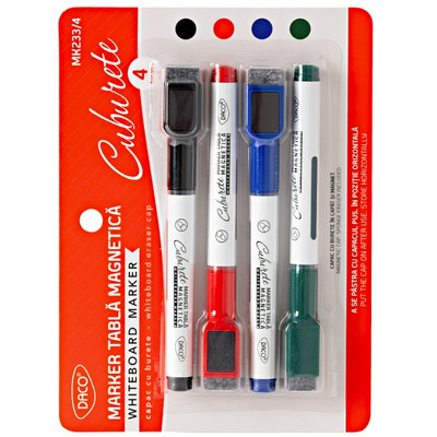 Marker tabla magnetica set 4 Cuburete Marker tabla magnetica set 4 Cuburete
