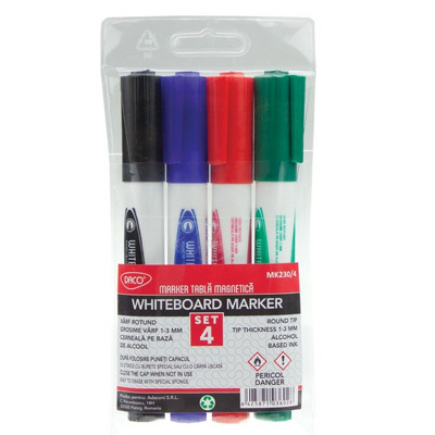 Marker tabla magnetica, set 4