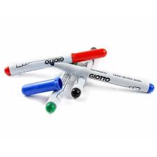Marker tabla metalica alba, varf rotund, culoarea albastru, Giotto