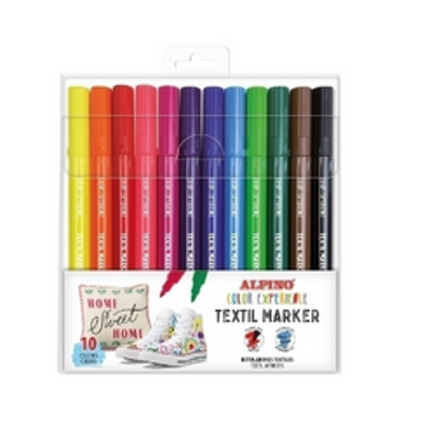 Marker textil cu varf 2.9 mm, 10 buc/set