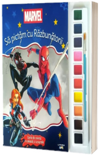 Marvel. Sa pictam cu Razbunatorii. Carte de colorat cu pensula si acuarele Marvel. Sa pictam cu Razbunatorii. Carte de colorat cu pensula si acuarele