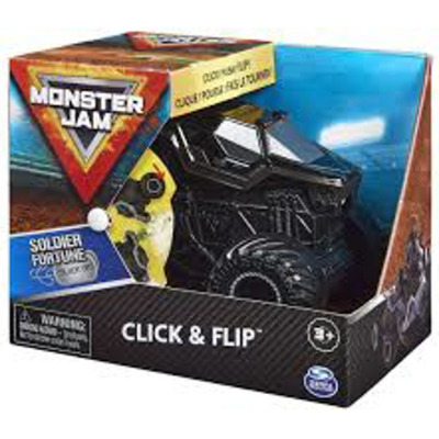 Masinuta Monster Jam Click Flip, Soldier Fortune