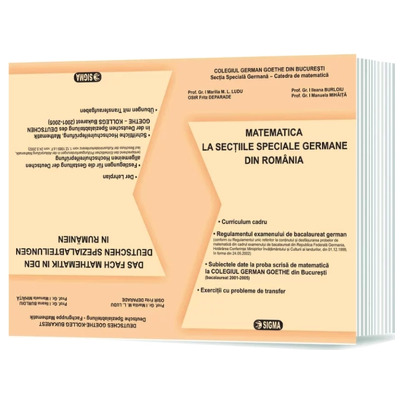 Matematica Bacalaureat la sectiile speciale germane din Romania