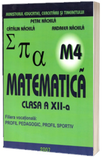 Matematica M4 manual pentru clasa a XII-a