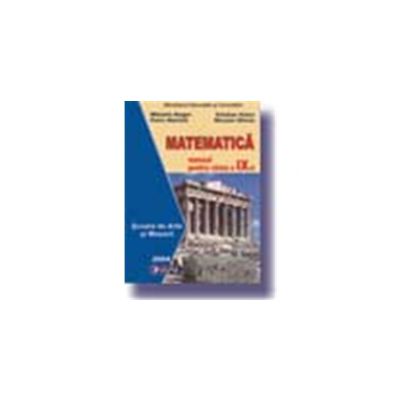 Matematica.Manual pentru Scoala de Arte si Meserii clasa a-IX-a