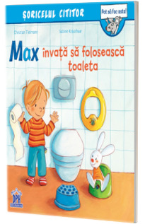 Max invata sa foloseasca toaleta