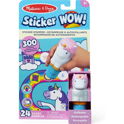 Melissa&Doug set de joaca sticker stampila cu unicorni