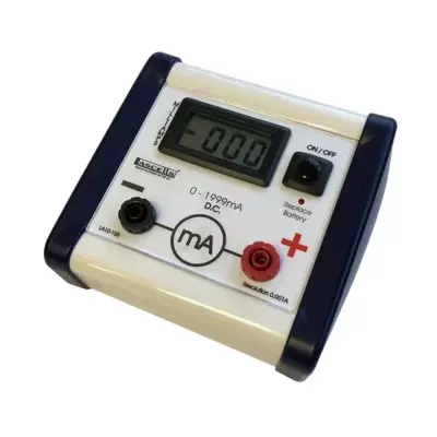 Miliampermetru de CC cu afisaj digital - instrument de masurare pentru experimente de fizica