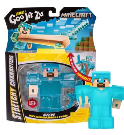 Minecraft figurina Steve, Goo Jit Zu