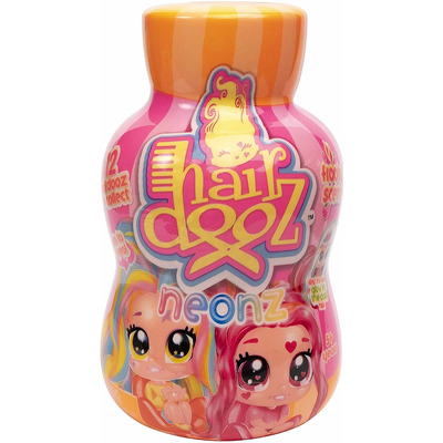 Mini papusa hairdooz cu accesorii in sticluta