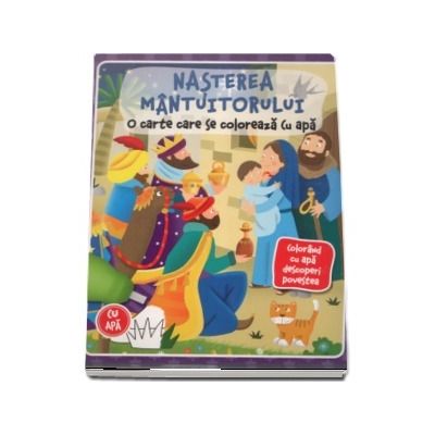 Nasterea Mantuitorului. O carte care se coloreaza cu apa