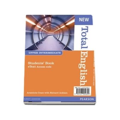 New Total English Upper Intermediate eText Students Book Access Card
