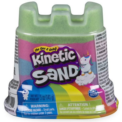 Nisip Kinetic Curcubeu. Spin Master Mini Rainbow Castle Verde