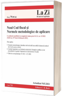 Noul Cod fiscal si Normele metodologice de aplicare. Cod 693. Actualizat la 10.07.2019