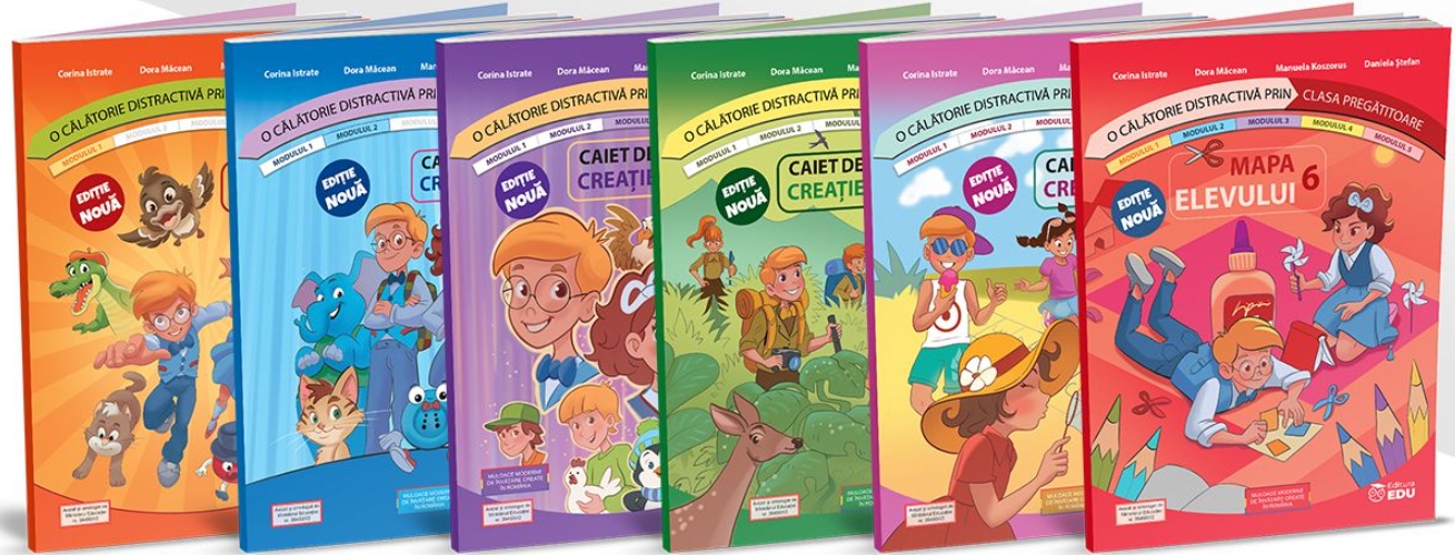 O calatorie distractiva prin clasa pregatitoare. Set educational, 6 caiete