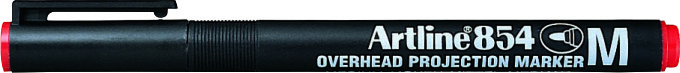 OHP Permanent marker Artline 854, varf mediu - 1.0mm - rosu