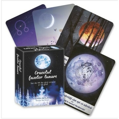 Oracolul fazelor lunare. Set de 44 de carti oracol si un ghid