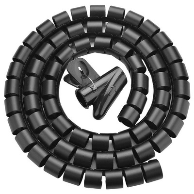 Organizator cabluri Ugreen LP121 (30818), tub protectie diametru 25mm, lungime 1.5m, negru
