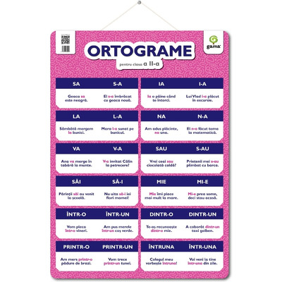 ORTOGRAME pentru clasa a II-a
