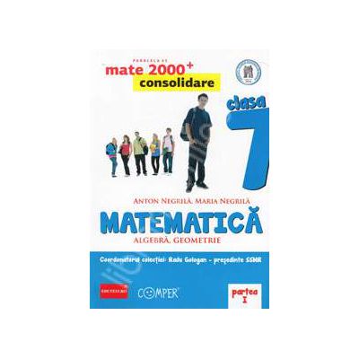 Mate 2000 pentru clasa a VII-a. Partea I, CONSOLIDARE. Matematica - Algebra, geometrie. Editia a II-a revizuita.