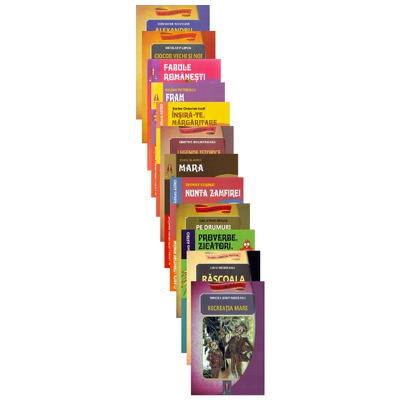 Pachet 12 carti cu autori clasici din literatura romana