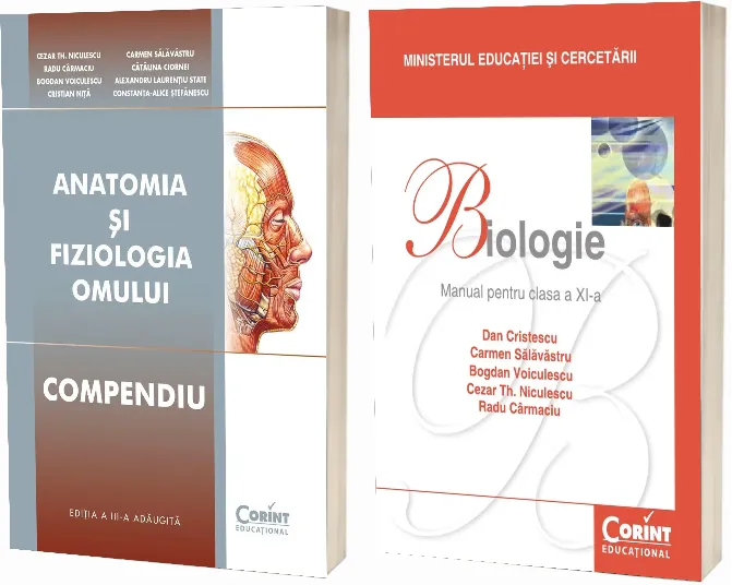 Pachet, Admitere la Facultatea de Medicina - Anatomia si Fiziologia Omului (Compendiu) si Manual de biologie pentru clasa a XI-a, Dan Cristescu