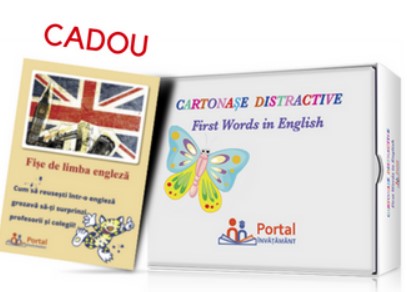 Pachet Cartonase distractive: First words in English