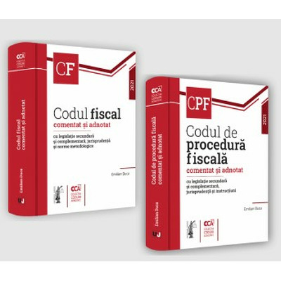 Pachet: Codul de procedura fiscala si Codul fiscal comentat si adnotat cu legislatie secundara si complementara, jurisprudenta, norme metodologice si instructiuni - 2021