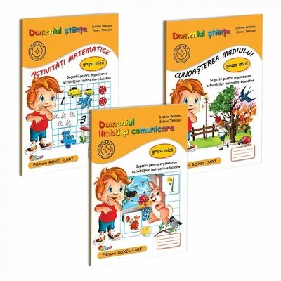 Pachet educational, 3 caiete pentru gradinita. Grupa mica