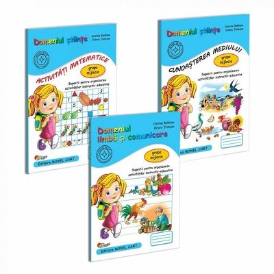Pachet educational, 3 caiete pentru gradinita. Grupa mijlocie