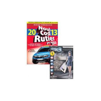 Pachet legislatie rutiera. Noul cod rutier 2013 si DVD cu software auto B+V.3 pentru categoria B