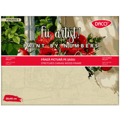 Panza pictura pe numere 30×40 cm DACO