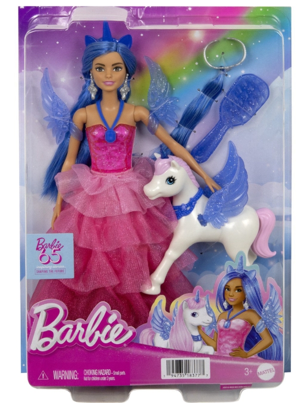 Papusa Barbie cu unicorn
