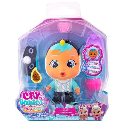 Papusa bebelus Mini Cry Babies Icy World Keep me warm Cody