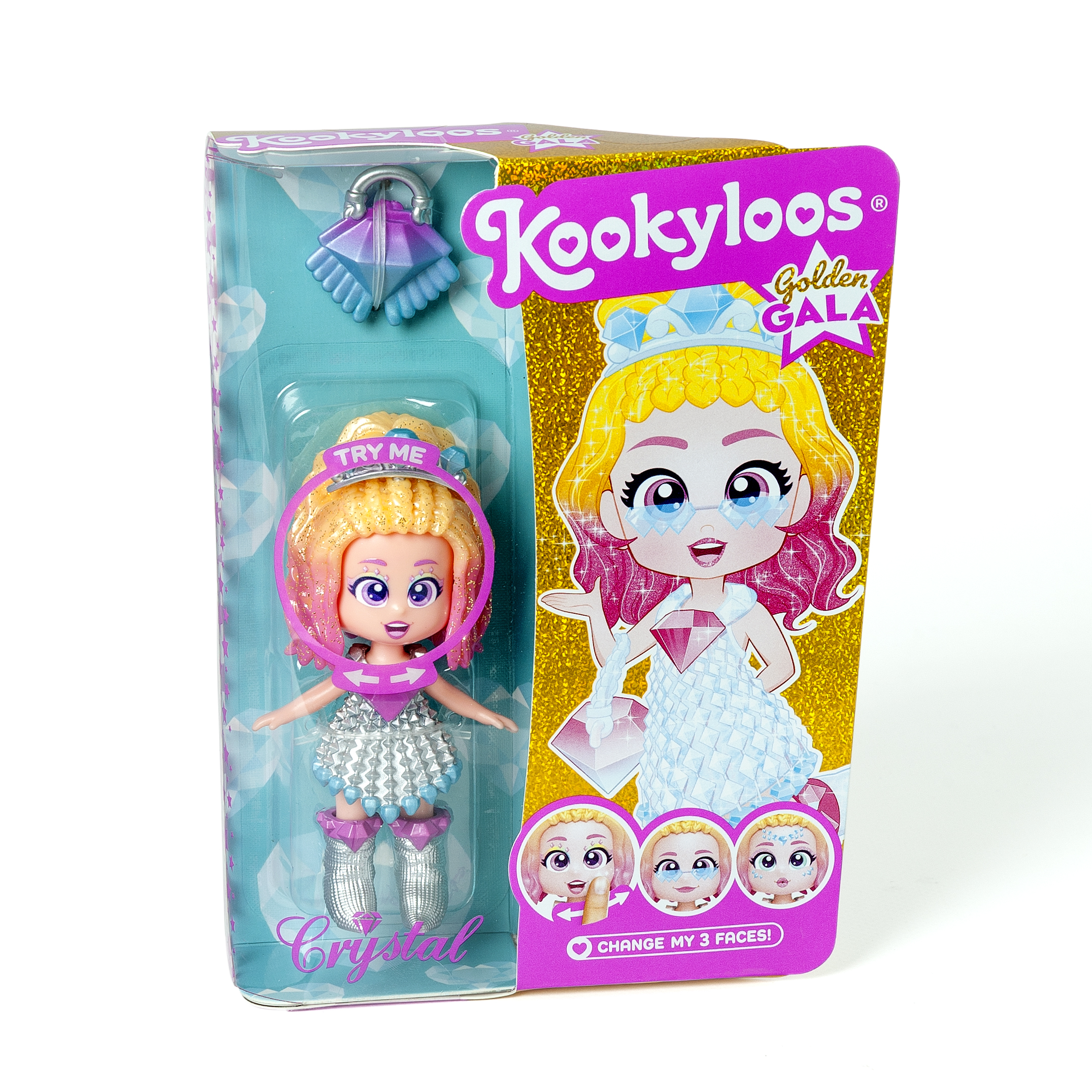 Papusa KOOKYLOOS GOLDEN GALA - Crystal