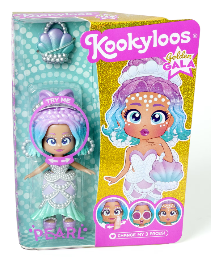 Papusa KOOKYLOOS GOLDEN GALA - Pearl