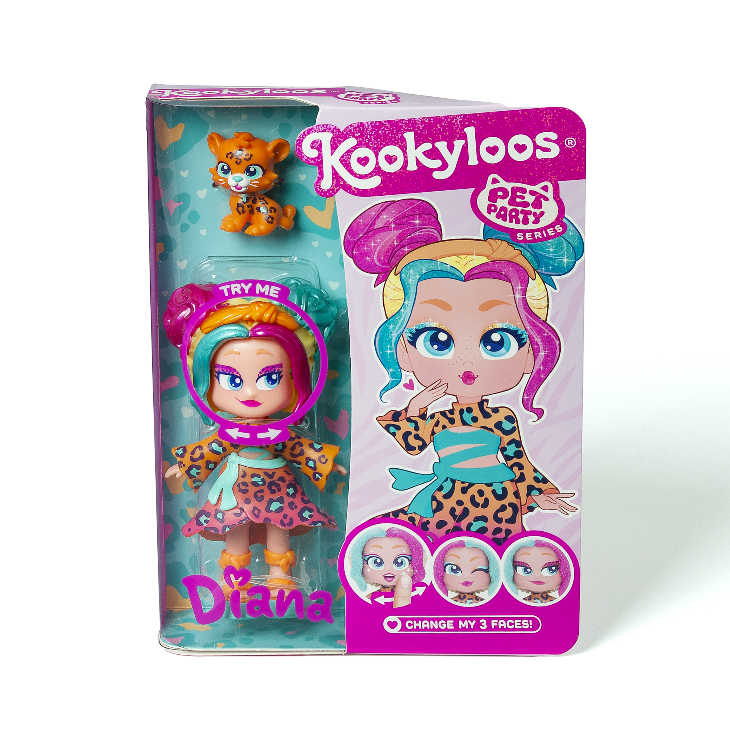 Papusa KOOKYLOOS PETS PARTY - Diana