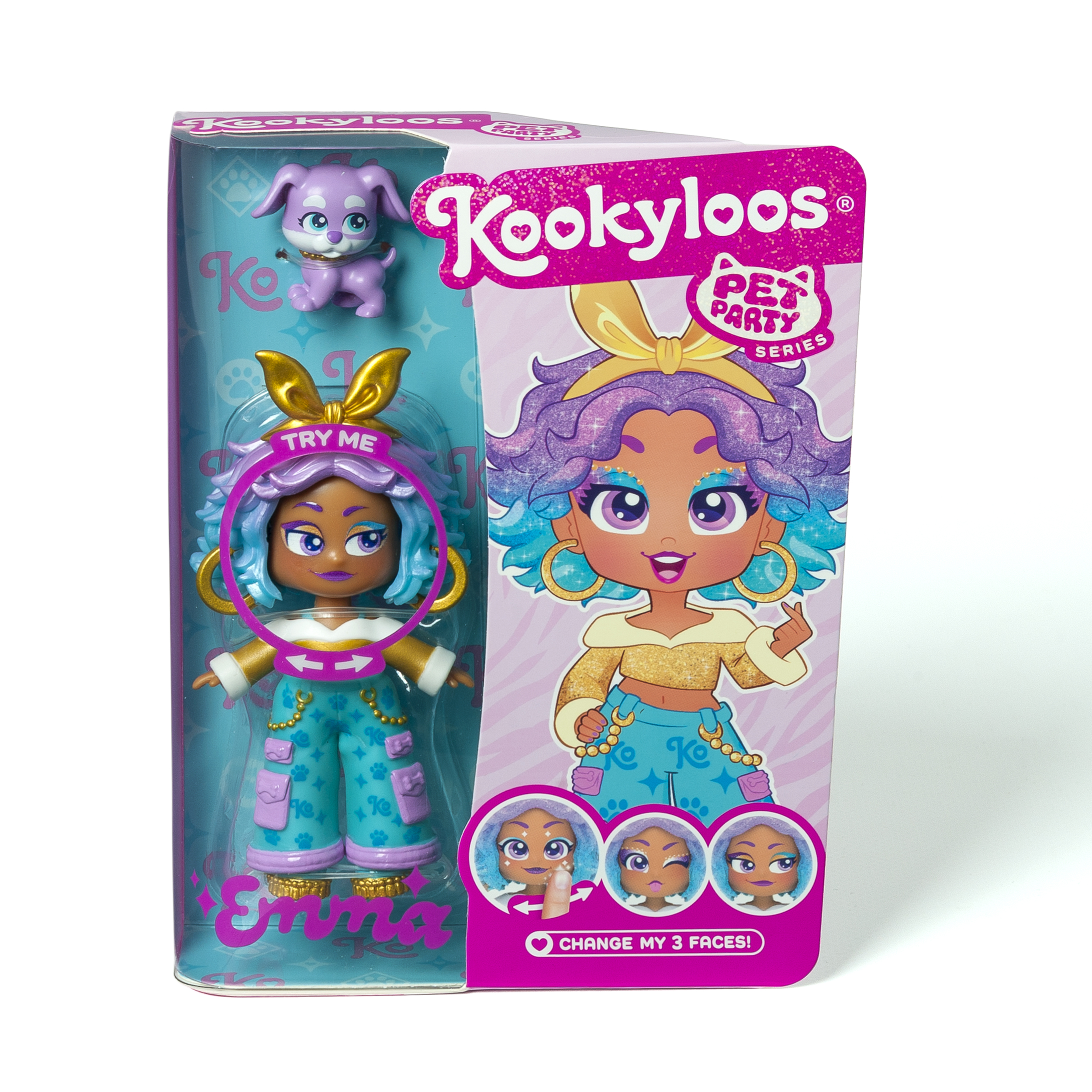 Papusa KOOKYLOOS PETS PARTY - Emma