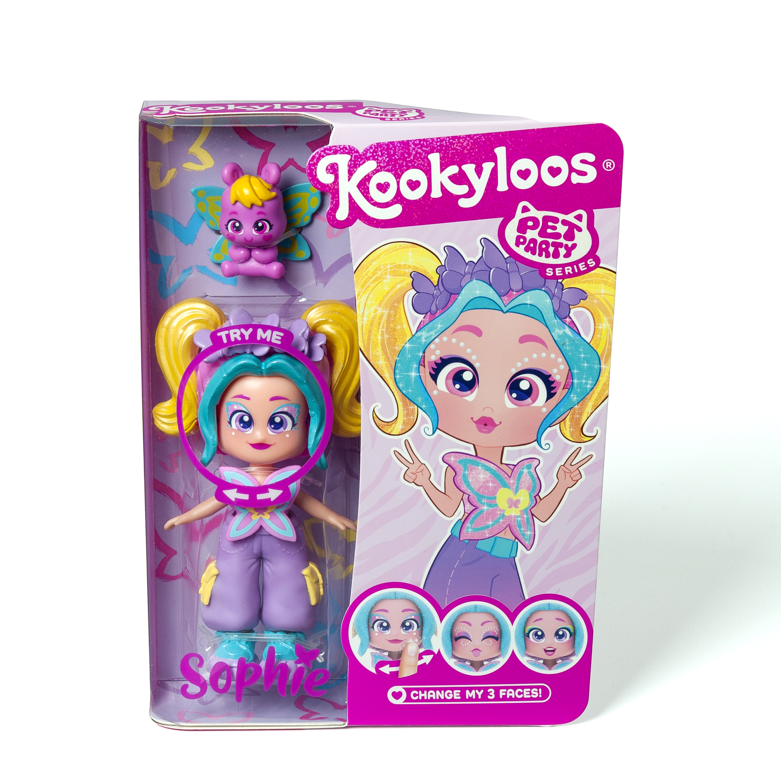Papusa KOOKYLOOS PETS PARTY - Sophie