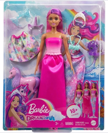Papusa sirena care se transforma Barbie