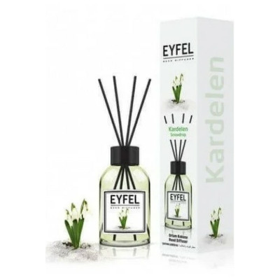 Parfum - odorizant de camera cu betisoare din ratan, Eyfel, Aroma Ghiocel, 120 ml