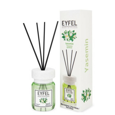 Parfum - odorizant de camera cu betisoare din ratan, Eyfel, Aroma Iasomie, 120 ml