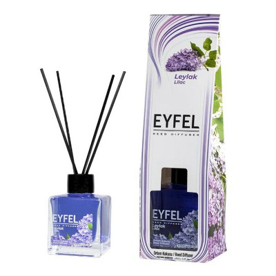 Parfum - odorizant de camera cu betisoare din ratan, Eyfel, Aroma Liliac, 120 ml